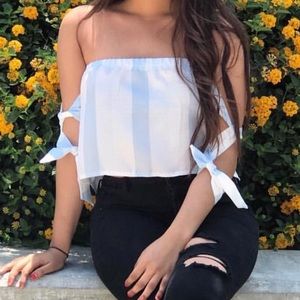 Tied crop top